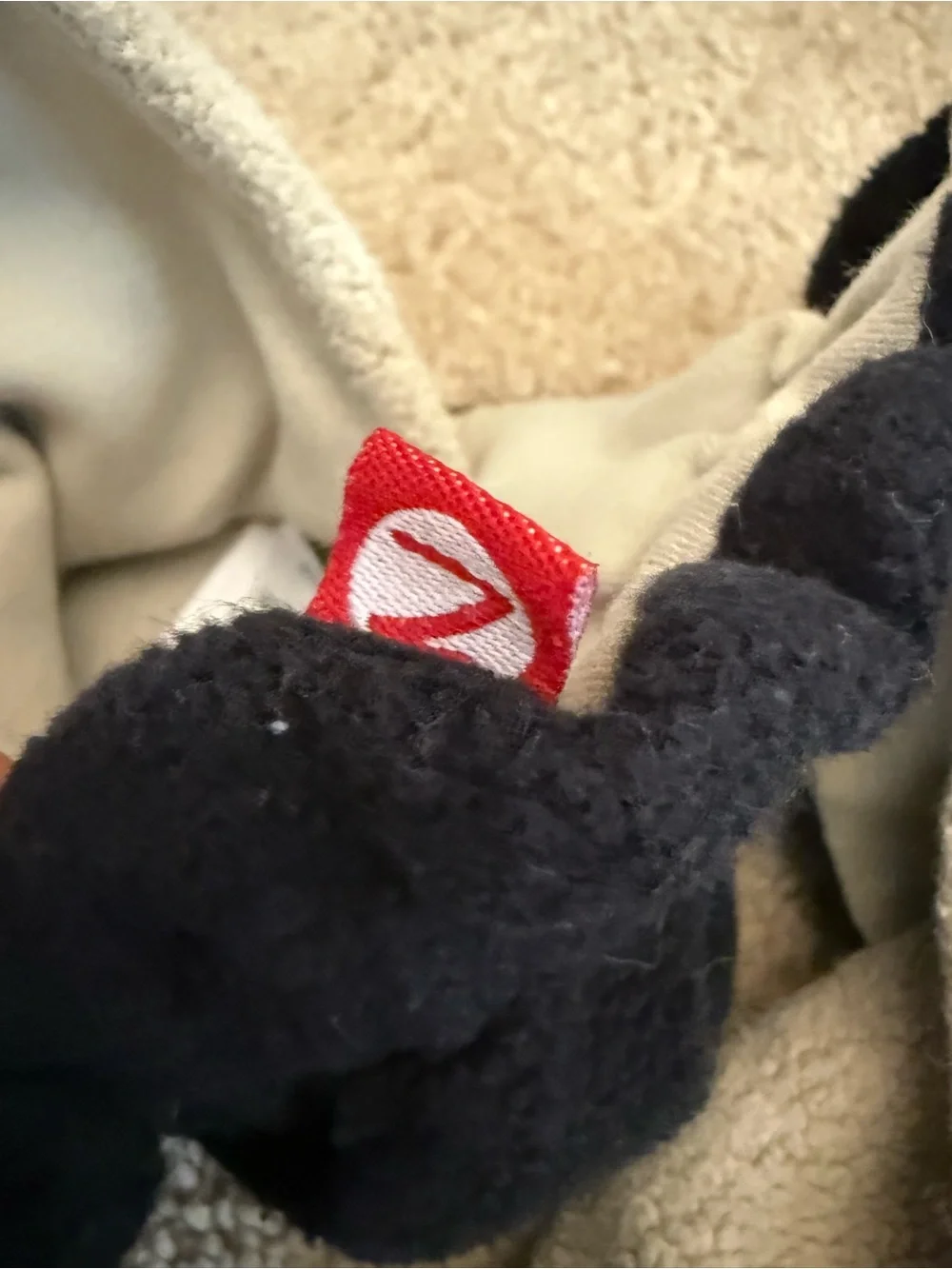 Zutano Kids Fleece Slippers in Light Blue, Gray & Cream